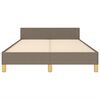 vidaXL Lovos rėmas be čiužinio, taupe, 120x190cm, audinys