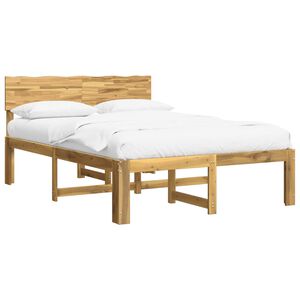 vidaXL Dviejų lovų rėmas su galvūgaliu ROSTOCK Balta 140 x 190 cm