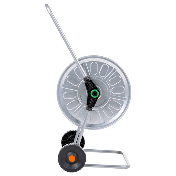 vidaXL Žarnos ritės vežimėlis 80 m 1/2" arba 50 m 3/4" žarnai, plienas