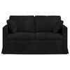 vidaXL Sofa Juoda 138 x 78 x 80 cm Aksomas