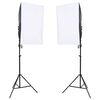 vidaXL Fotostudijos rinkinys su šviestuvais, fonu ir reflektoriumi