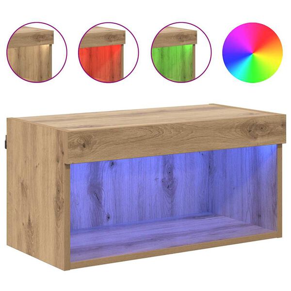 vidaXL Televizoriaus spintelė Amatininkų ąžuolas 60 x 30 x 30 cm