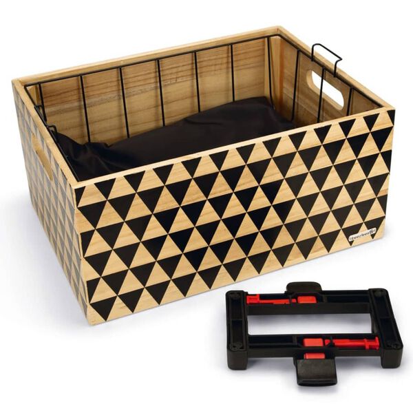 Beeztees Dviračio krep&scaron;ys &scaron;unims, mediena, su ra&scaron;tais