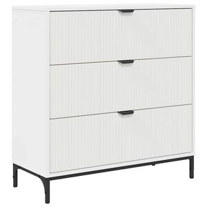 vidaXL Kabalas Balta 79,5 x 33 x 82 cm Apdirbta mediena