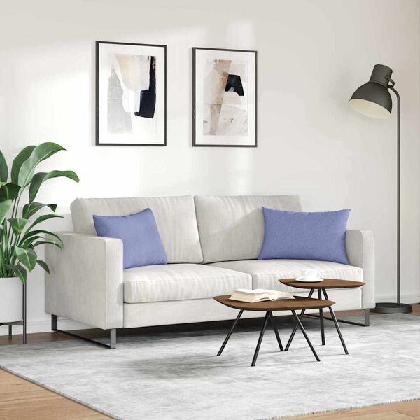 vidaXL Sofa Pagalvės 2 pcs Džinsinės mėlynos 60 x 40 cm audinys