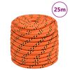 vidaXL Valties virvė, oranžinės spalvos, 16mm, 25m, polipropilenas