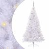vidaXL Dirbtinė Kalėdų eglutė su 300 LED Balta 210 cm PVC ir Plienas