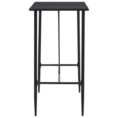 vidaXL Baro stalas, juodos spalvos, 120x60x110cm, MDF