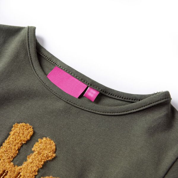 Vaiki&scaron;ki mar&scaron;kinėliai ilgomis rankovėmis, chaki spalvos, 104 dydžio