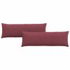 vidaXL Sofa Pagalvės 2 vnt. audinys Vyno raudona 120 x 40 cm