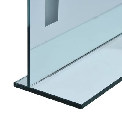 vidaXL Sieninis vonios kambario LED veidrodis su lentyna, 60x100cm