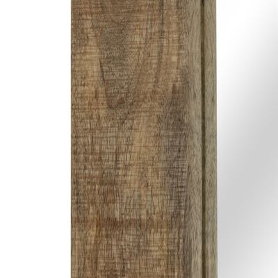 vidaXL Veidrodis, mango medienos masyvas, 50x80cm