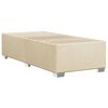 vidaXL Lovos rėmas be čiužinio, kreminis, 90x200 cm, audinys
