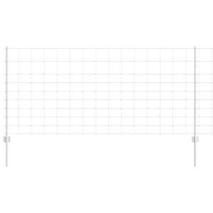 vidaXL Lauko laukinė tvora su stulpais 25 x 1 m Galvanizuotas plienas