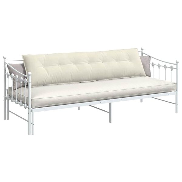 vidaXL Apsaugos Pagalvė Kreminė 200 x 50 cm Kordūrinis audinys