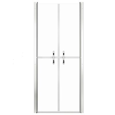 vidaXL Dušo durys, skaidrios, 76x190cm, ESG