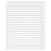vidaXL Spintelės durelės, baltos, 61,5x49,4cm, pu&scaron;is, žaliuzių dizaino