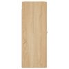 vidaXL Prie sienos montuojama spintelė, sonoma ąžuolo, 69,5x34x90cm