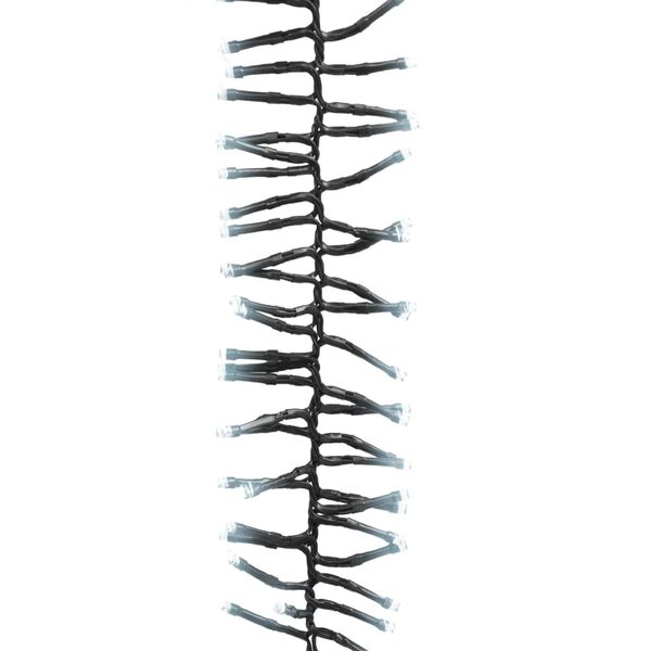 vidaXL LED lempučių girlianda, 17m, PVC, 2000 &scaron;altų baltų LED, tanki