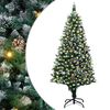 vidaXL Dirbtinė Kalėdų eglutė Žalia 180 cm PVC ir Plienas ir Plastikas