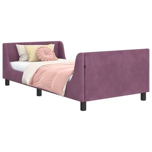 vidaXL Vaiki&scaron;ka lovos konstrukcija su galvūgaliu Violetinė 80 x 200 cm