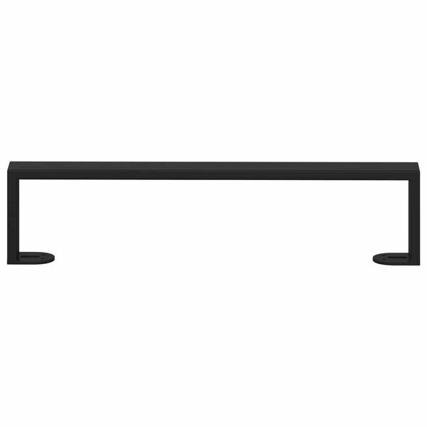 vidaXL Baldų kojelės 2 pcs Juoda 43,6 x 4 x 10 mm Geležis