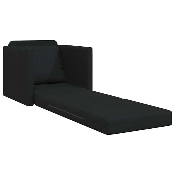 vidaXL Sofa lova Juoda 74 x 77 x 81 cm audinys