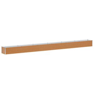 vidaXL Paauk&scaron;tinta sodo lova 582 x 50 x 36 cm Cinkuota plienas