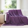 vidaXL Mesti antklodės 24 pcs Violetinė 270 x 240 cm Flysas