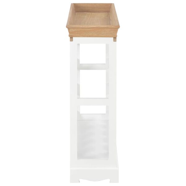 vidaXL Spintelė vynui, baltos spalvos, 70x22,5x70,5cm, MDF