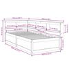 vidaXL Lova su knygų spinta be čiužinio, balta, 100x200cm, pušis