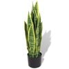 vidaXL Dirbtinė Sansevjera su vazonu, 65 cm, žalia