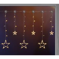 HI Lempučių žvaigždžių užuolaida Fairy su 63 LED lemputėmis