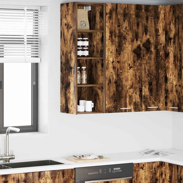 vidaXL Pakabinama spintelė Rūkyta ąžuolas 30 x 29,5 x 100 cm