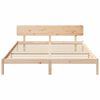 vidaXL Lovos rėmas Natūrali 180 x 200 cm Kietos pu&scaron;ies mediena