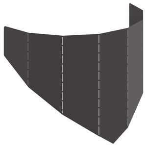 vidaXL Vejo kra&scaron;tas 100 x 45 cm Plienas Juoda