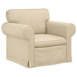 vidaXL Sofa Kreminė 95 x 82 x 80 cm audinys