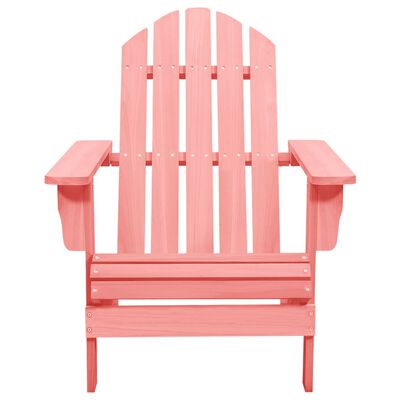 vidaXL Sodo Adirondack kėdė, rožinės spalvos, eglės medienos masyvas
