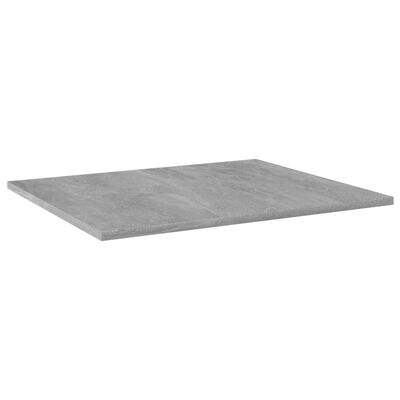 vidaXL Knygų lentynos plokštės, 8vnt., betono pilkos, 60x50x1,5cm, MDP