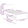 vidaXL Lovos rėmas Sonoma ąžuolas 90 x 190 cm Inžinerinė mediena