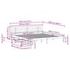 vidaXL Lovos rėmas su stalčiais, 180x200cm, pušis