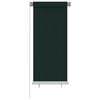 vidaXL Lauko roletas, 65 (plotis) x 140 (auk&scaron;tis) cm, tamsiai žalios spalvos, HDPE