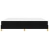 vidaXL Kiemas lova su čiužiniu Juoda 200 x 200 cm audinys