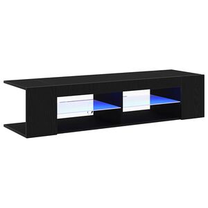 vidaXL Televizoriaus spintelė 135 x 39 x 30 cm Juodas ąžuolas