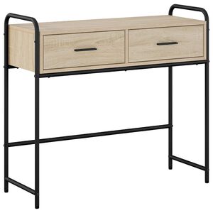 vidaXL Konsolinis stalas Sonoma ąžuolas 90 x 33 x 80,5 cm