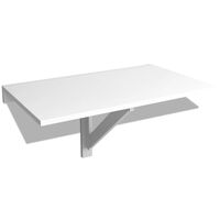 vidaXL Sulankstomas pakabinamas staliukas, baltos spalvos, 100x60cm