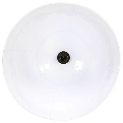 vidaXL Pakabinamas šviestuvas, baltas, 48cm, 25W, apskritas, E27