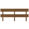 vidaXL Lovos galvūgalis, medaus rudas, 184x3x81cm, pu&scaron;ies masyvas