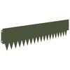 vidaXL Vejo kra&scaron;tas 10 pcs 103 x 25 cm metalas Alyvuogių žalia