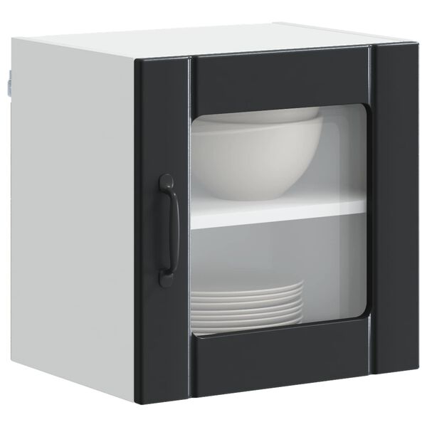 vidaXL Virtuvės spintelė Juoda 40 x 31 x 40 cm Apdirbta mediena